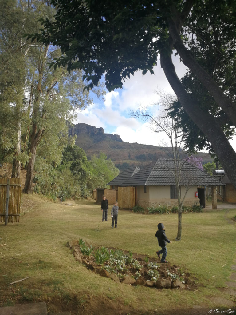 Sungubala Eco lodge dans le Royal Natal National Park au nord du Drakensberg en Afrique du Sud