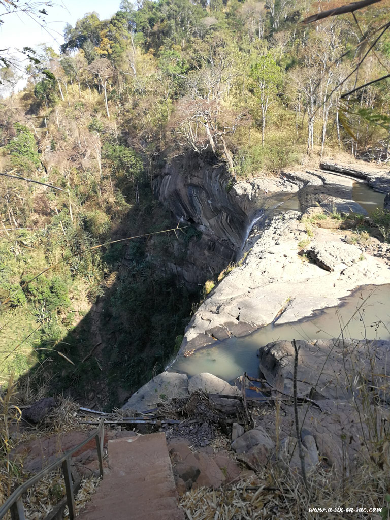 cascade de Tad Soung vue de haut